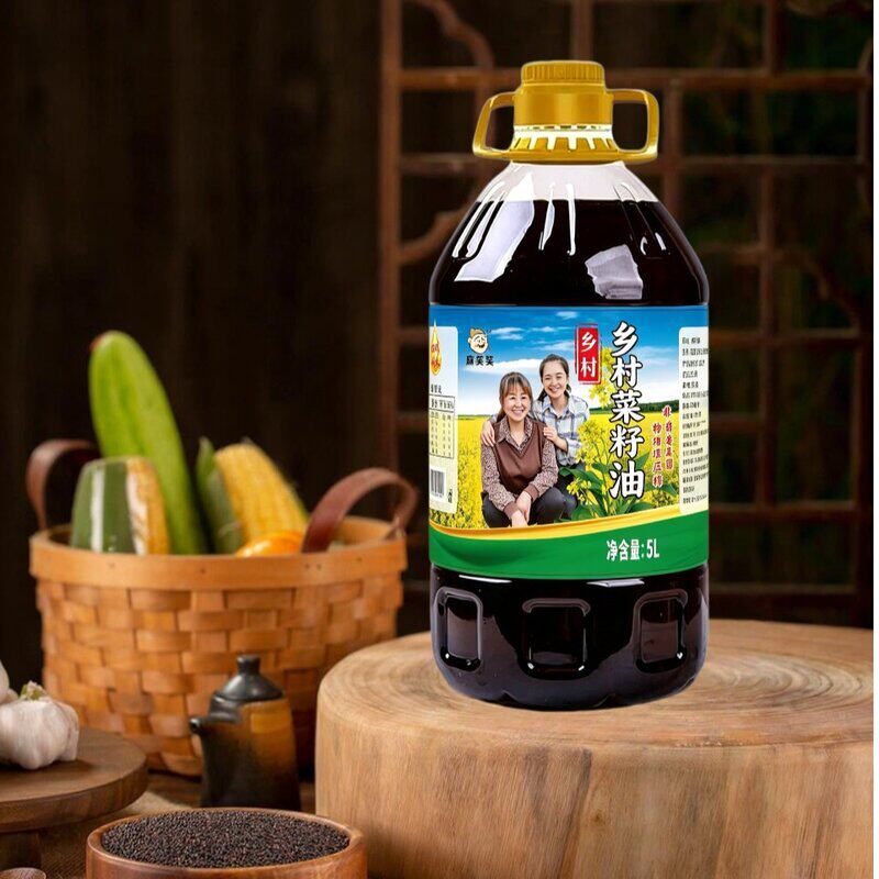 小杨妹专属乡村小榨浓香菜籽油 5L/桶  9.2斤