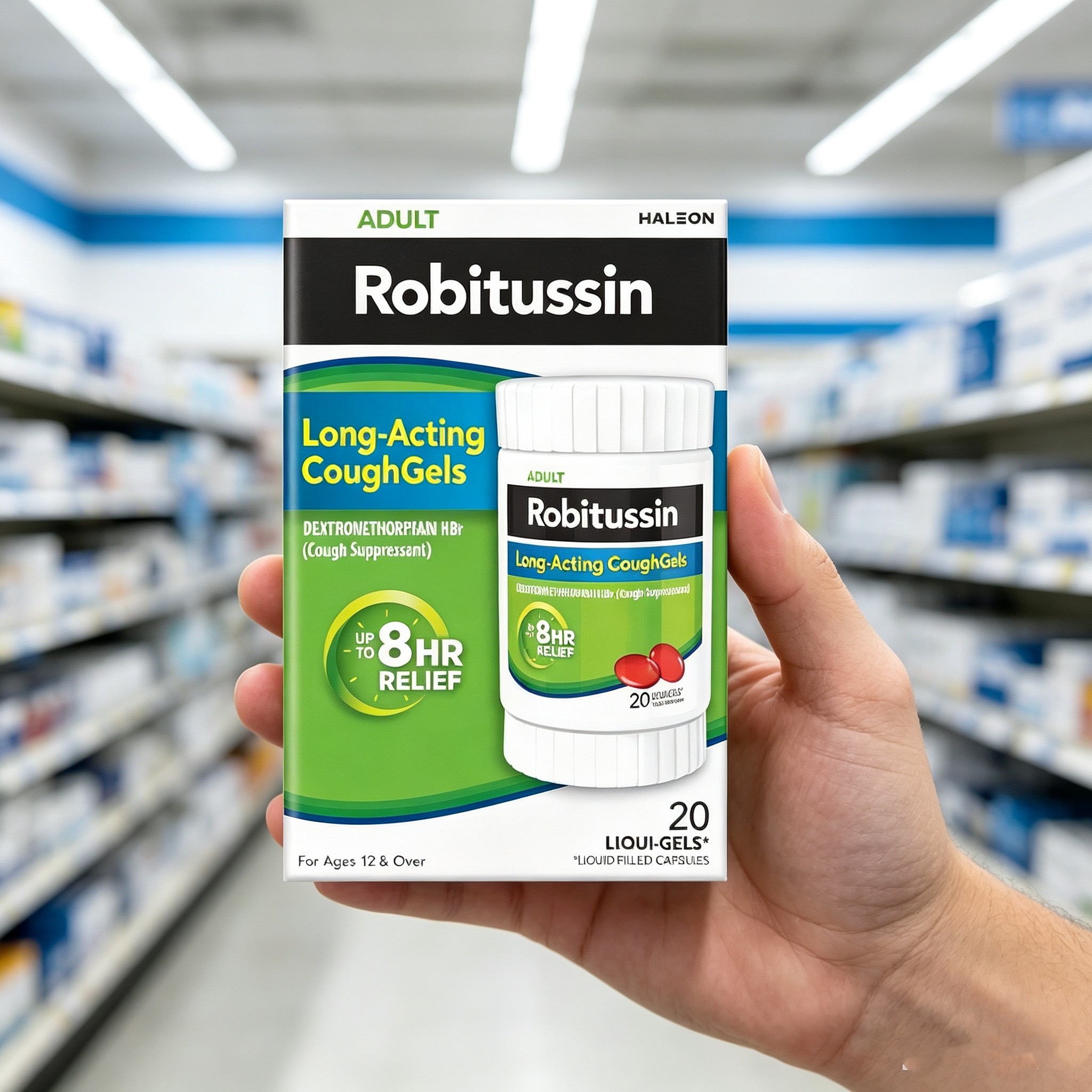 美国直邮Robitussin 咳化痰液体胶囊感冒止咳化痰止咳药
