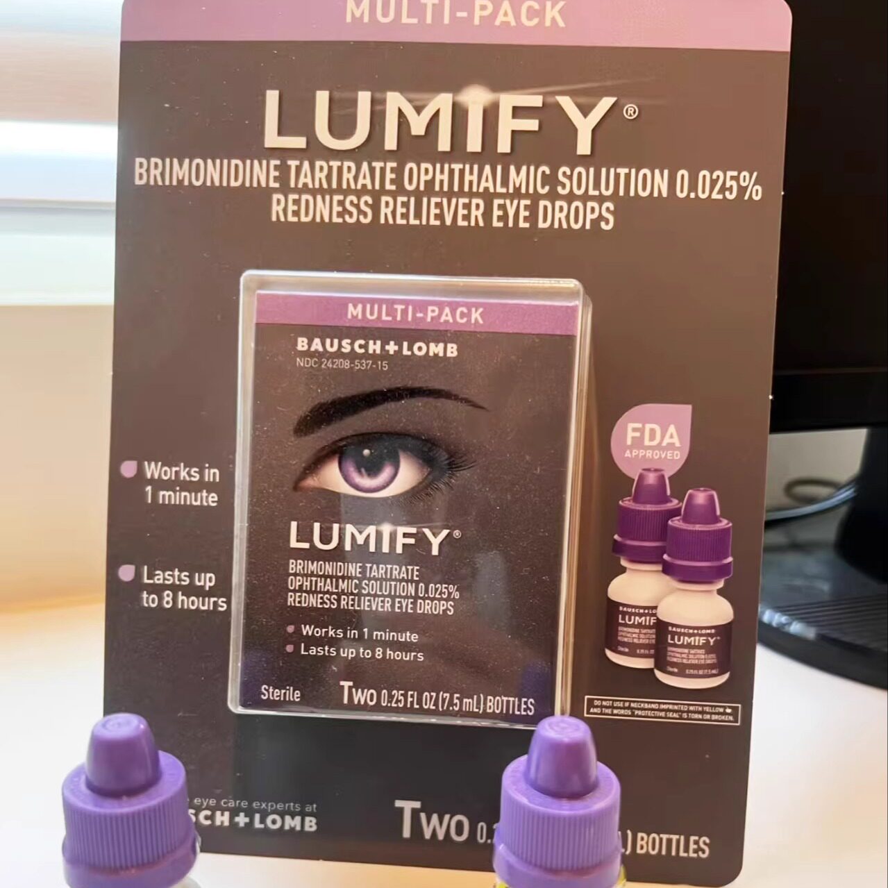 美国进口LUMIFY干眼滴眼液改善眼睛红血丝缓解眼睛干燥保湿润眼1