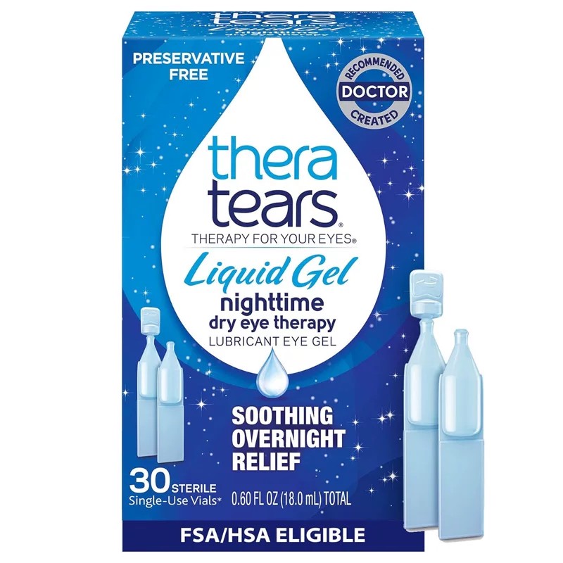 美国直邮 Thera Tears干眼症滴眼液滋润保湿眼药水日夜用凝胶30支