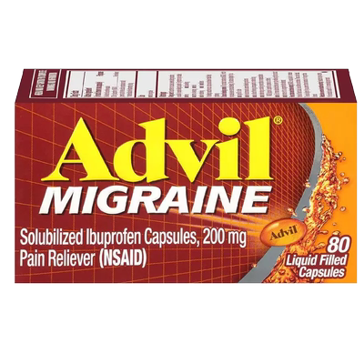 美国直邮 advil Migraine布洛芬 偏头痛恶心光敏感关节痛发烧牙痛