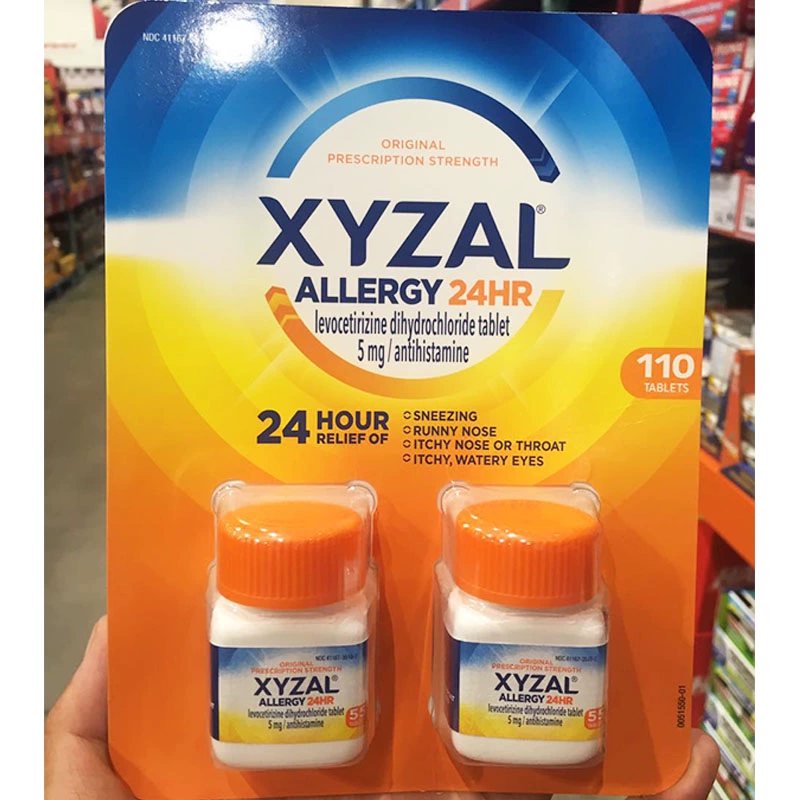 【美国直邮】Xyzal鼻炎过敏鼻敏感花粉热喷嚏流鼻涕喉咙干痒咳嗽1