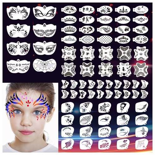 儿童成人通用面部彩绘模板