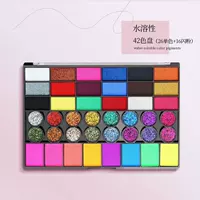 (Водорастворимая) Палитра из 42 цветов (26 отдельных цветов + 16 блесток)