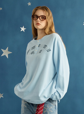 GOST亨利领华夫格长袖T恤