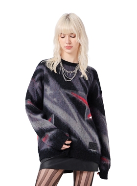 GOST原创提花宽松长袖毛衣