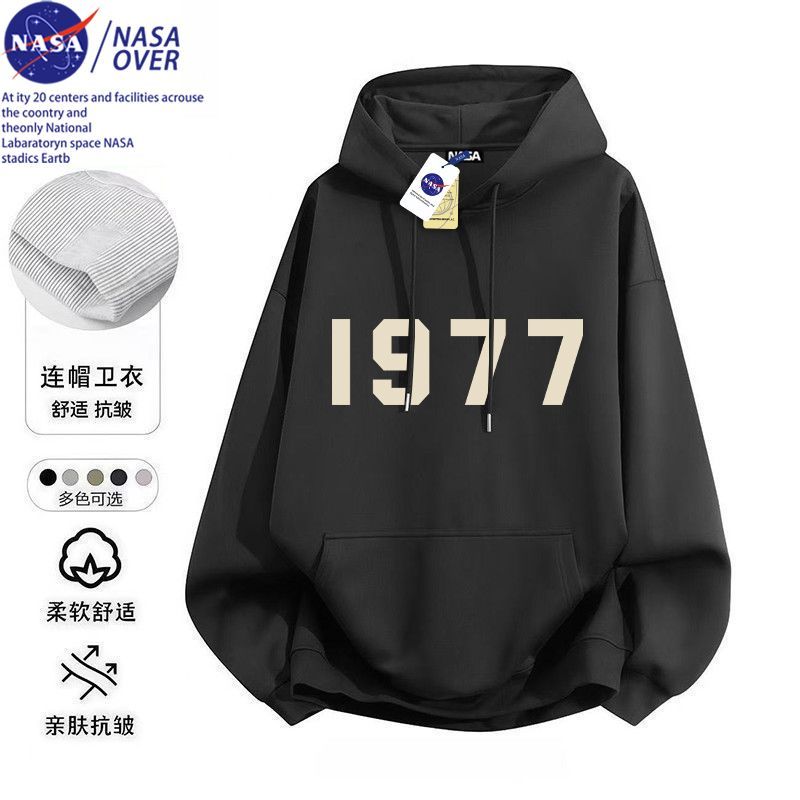 NASA港风1977cleanfit高级潮流连帽卫衣外穿显瘦秋冬季男女同款图片