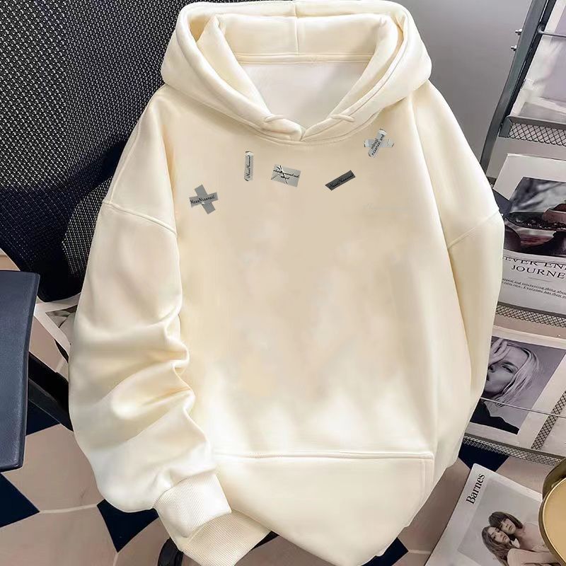爆款连帽卫衣男女秋冬季加绒加厚棉服宽松韩版小众潮流百搭上衣