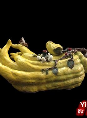 石湾公仔陶瓷佛手创意家居客厅博古架电视柜饰品摆件乔迁工艺礼品