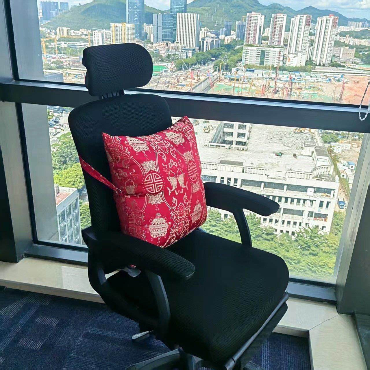 腰之恋腰枕靠垫抱枕挂靠居家办公室汽车座椅高可调可拆卸腰靠挂枕