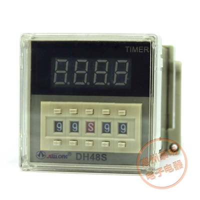 DH48S-2Z路数显电子式通电延时时间继电V器4DC2V控制断电220廷时