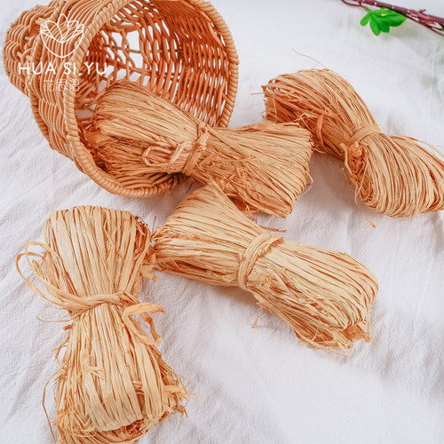 天然原色拉菲草束自然填充物干草