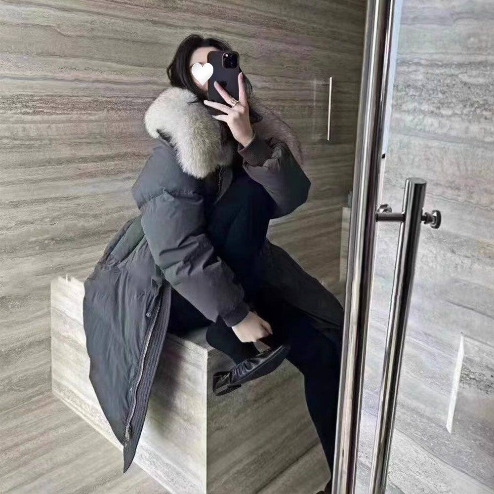 棉服女冬季中长款加厚大