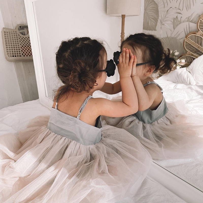 Let'sChill女童吊带网纱裙