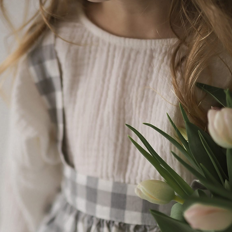 Let'sChill圆领纯棉长袖上衣