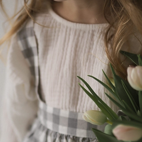 Let'sChill圆领纯棉长袖上衣