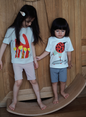 Let's Chill夏季男女宝同款骑行裤高弹力修身打底裤鲨鱼裤外穿