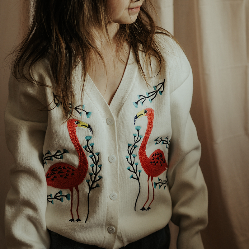 Let'sChill春秋亲子火烈鸟开衫