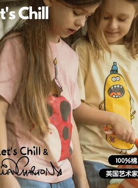 Let's Chill 2025SS 亲子系列 英国艺术家联名款插画印花T恤