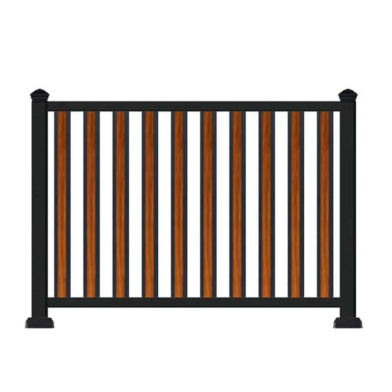 厂销铝艺护栏围栏铝合金别墅庭院大门中式简约焊接栏杆户外围墙品