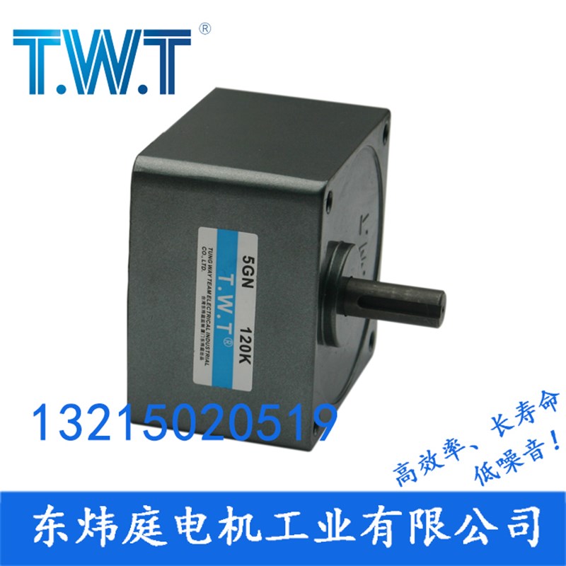 twt电机 5GN3K-180K齿轮减速箱z  5GN36K 5GN60K 台湾东炜庭电机