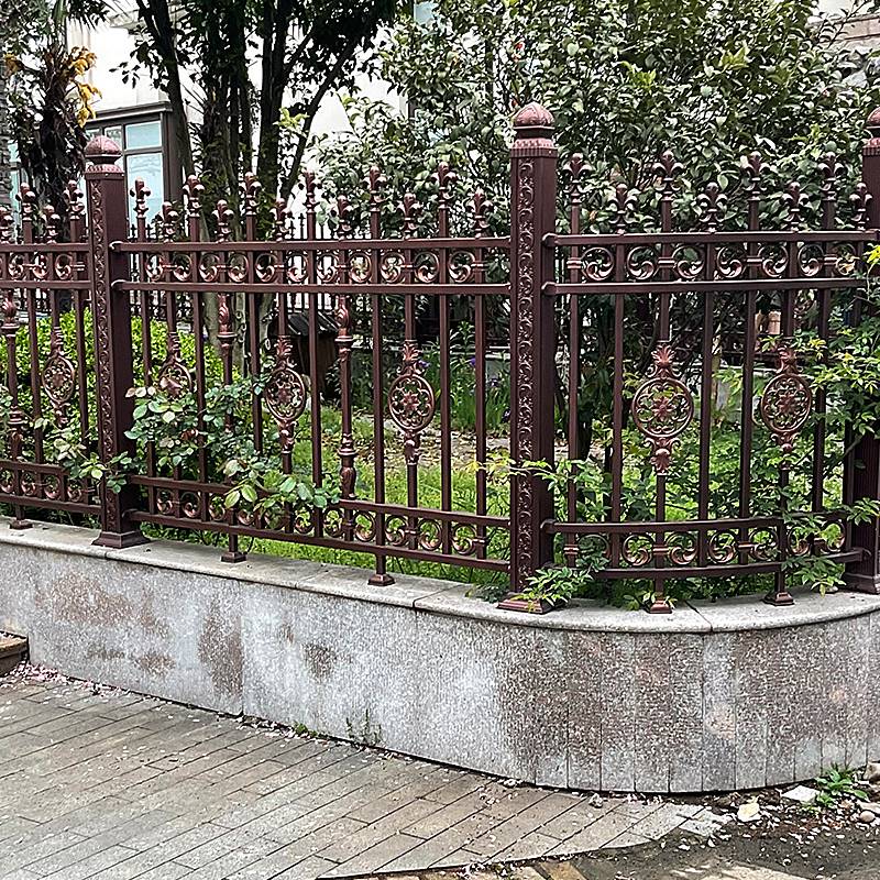 厂销铝艺护栏别墅户外铝合金围栏栅栏阳台小区花园铁艺栏杆围墙品