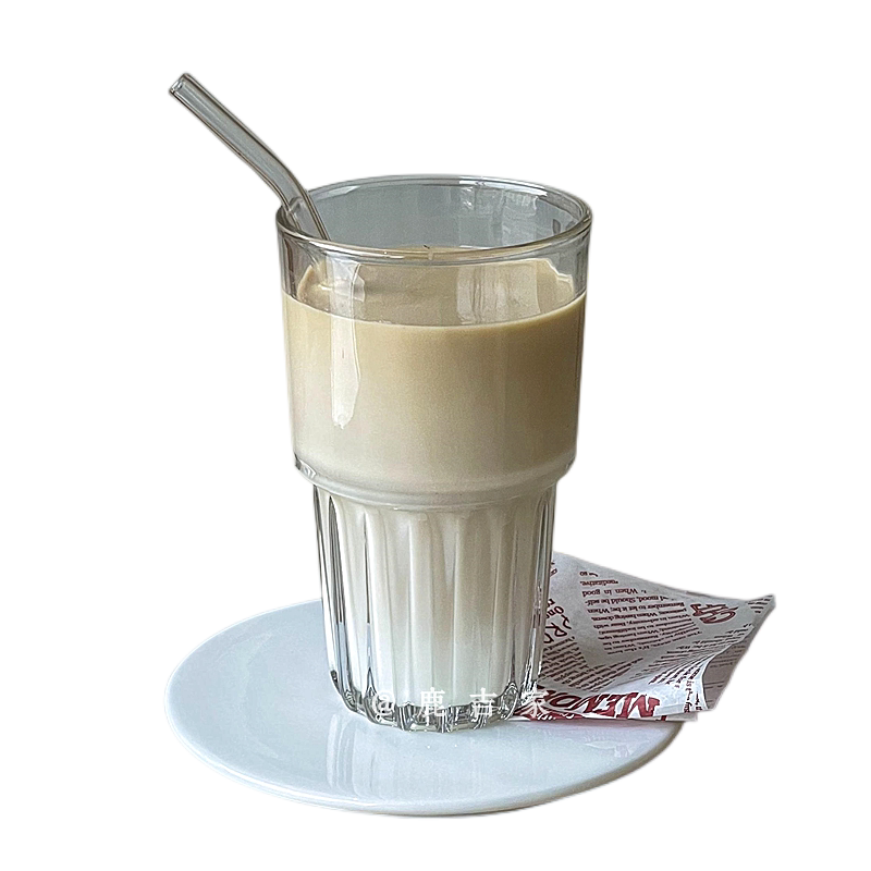 ins可叠冰美式咖啡杯玻璃冷饮杯