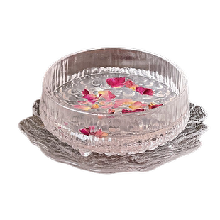 网红ins冰川燕窝碗碟套装精致轻奢风糖水碗银耳羹碗酸奶绵绵冰碗