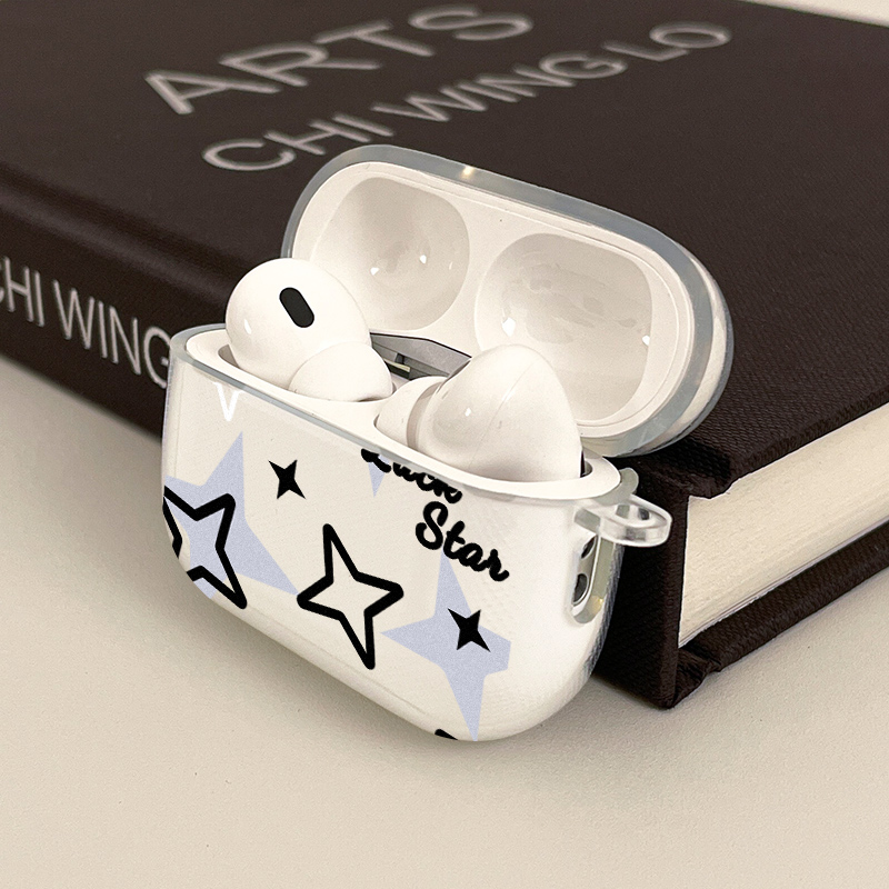 满屏幸运星适用苹果AIRPODSPRO2二代蓝牙3代IPHONE无线耳机壳第二第三代保护套三代耳机盒小众可爱高级感软壳