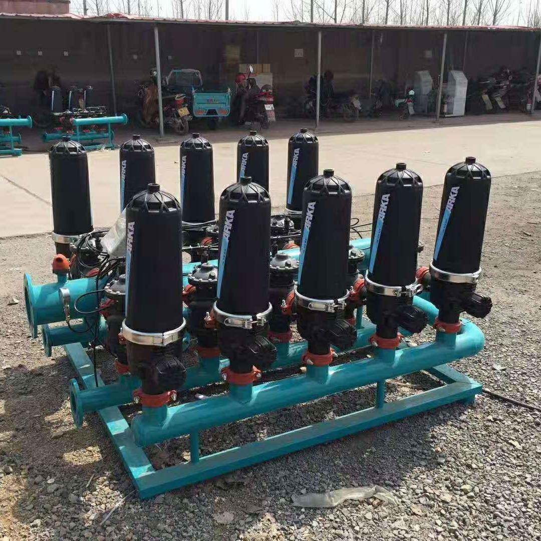 叠片过滤器全自动反冲洗灌溉喷灌2寸3寸4寸农业碟片式泥沙过滤器