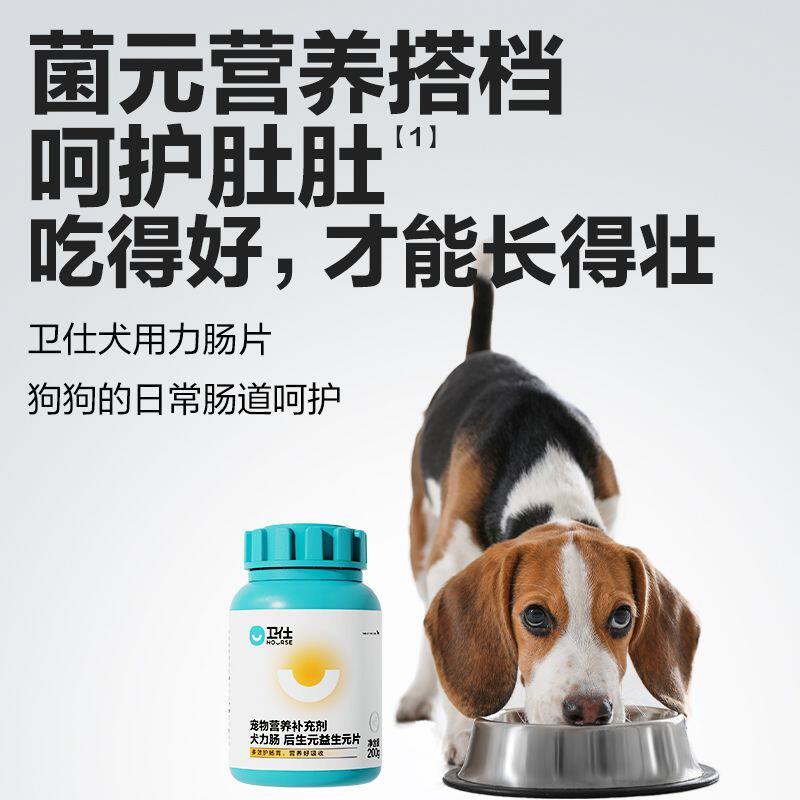 卫仕力肠400片狗狗益生菌调理肠胃幼犬用宠物泰迪金毛肠胃宝卫士