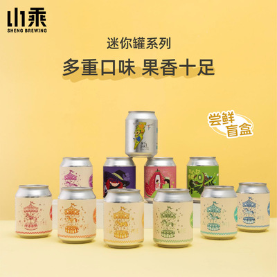 山乘酿造国产精酿啤酒小罐235ml迷你罐果泥精酿啤酒聚会微醺盲盒