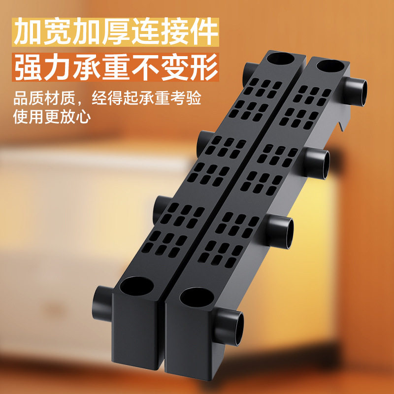 塑料书架落地置物架家用图书馆儿童书柜绘本架客厅简易门后格子柜