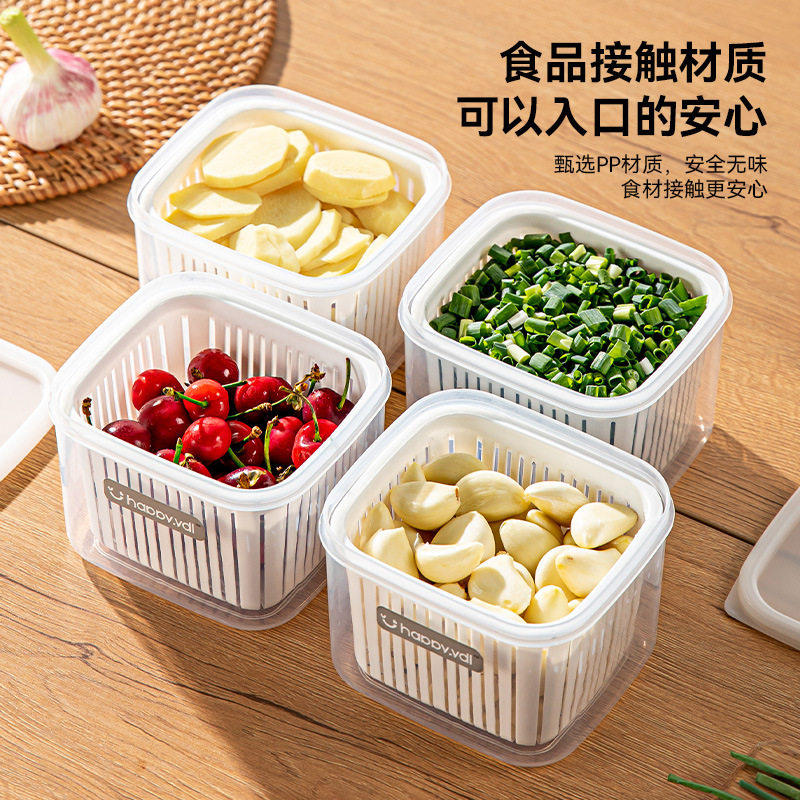 厨房葱姜蒜收纳盒冰箱葱