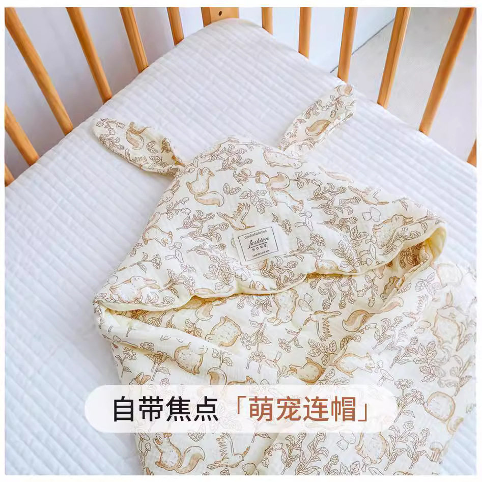 婴儿抱被印花新生儿产房
