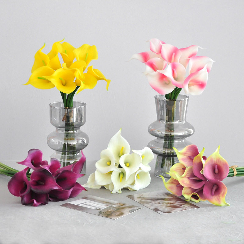 仿真软胶马蹄莲花束假花