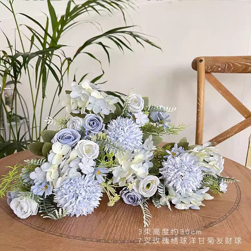 仿真玫瑰绣球欧式7叉牡丹