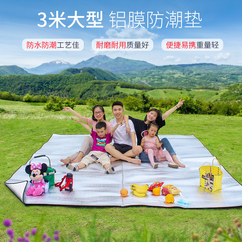 新款户外露营野餐铝箔垫