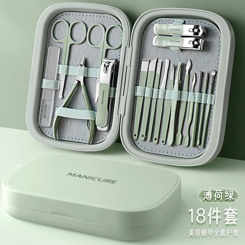 新款高端指甲剪套装不锈