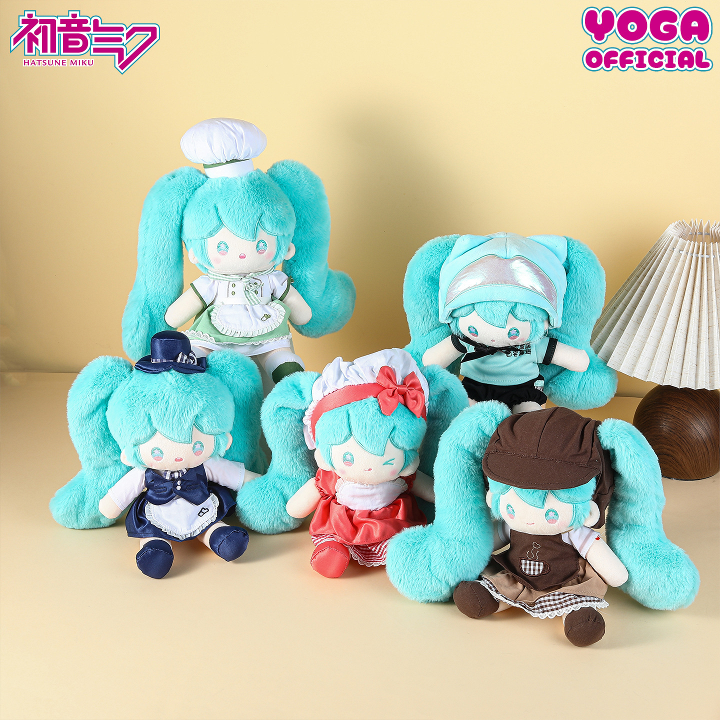 正版初音未来miku毛绒公仔卡通
