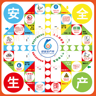 2025安全生产宣传月消防交通真人大型富翁飞行棋活动游戏道具
