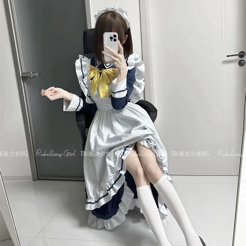 星光咖啡馆*四季夏目枣子姐cos女仆装可爱二次元Lolita长款连衣裙