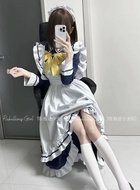 星光咖啡馆*四季夏目枣子姐cos女仆装可爱二次元Lolita长款连衣裙