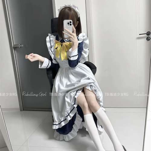 星光咖啡馆*四季夏目枣子姐cos女仆装可爱二次元Lolita长款连衣裙