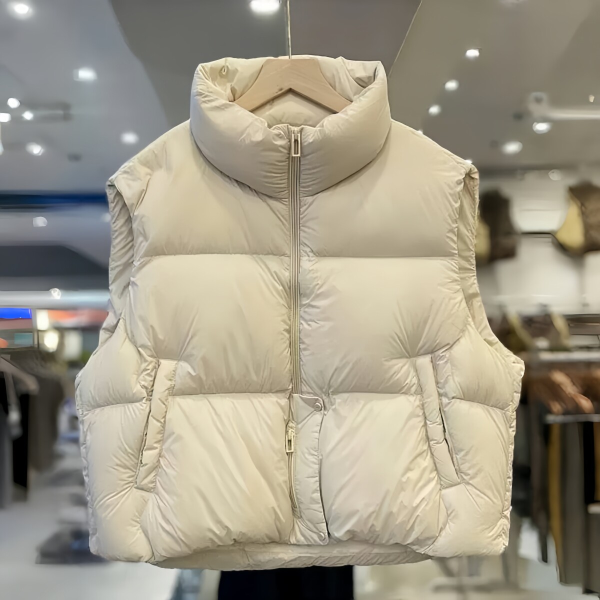 超好看减龄 胖mm大码短款棉服马甲女秋冬新款坎肩外穿马夹外套607