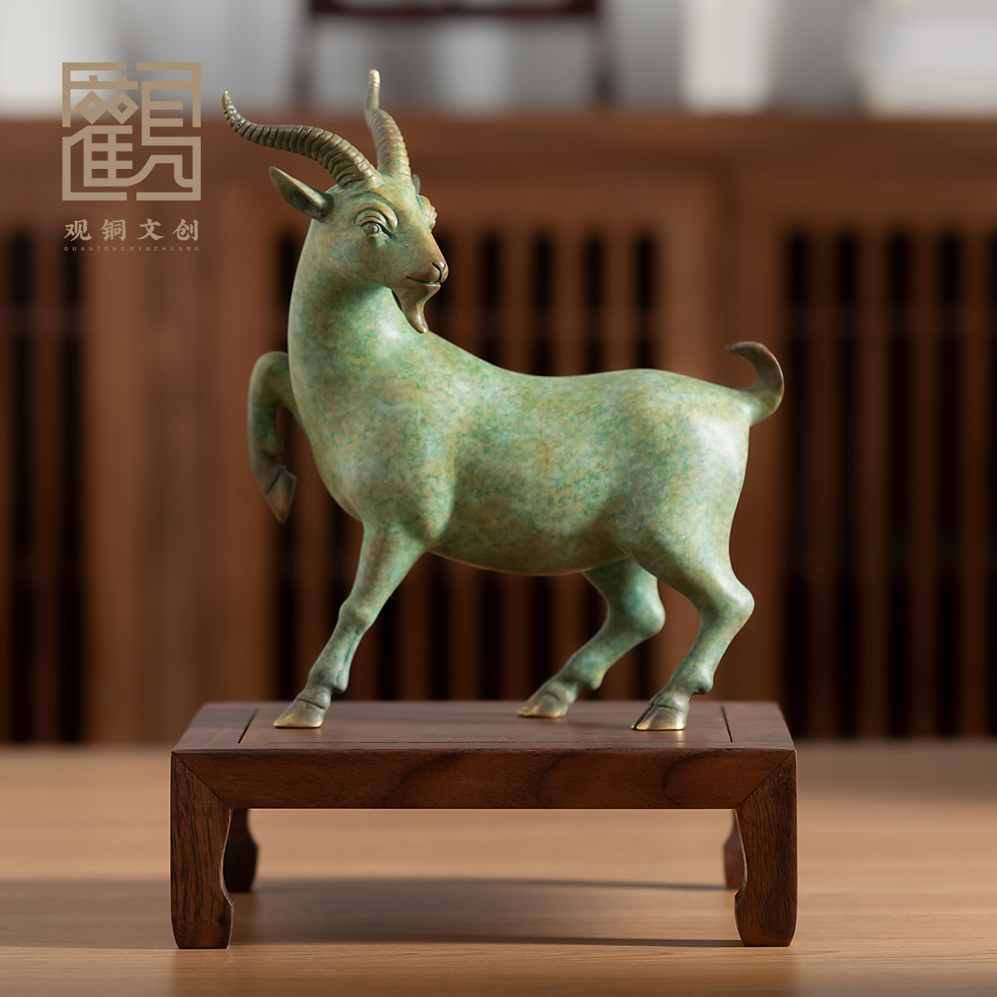 黄铜十二生肖羊摆件吉祥高档礼物