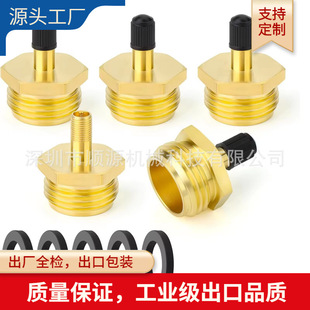 美标花园管螺纹3/4GHT转8v1气门嘴螺纹通用 打气接头房车园林接头
