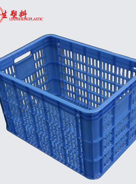 B8号塑料胶箩蔬果周转箩物流运输箩货车运输塑料胶箩600*420*370