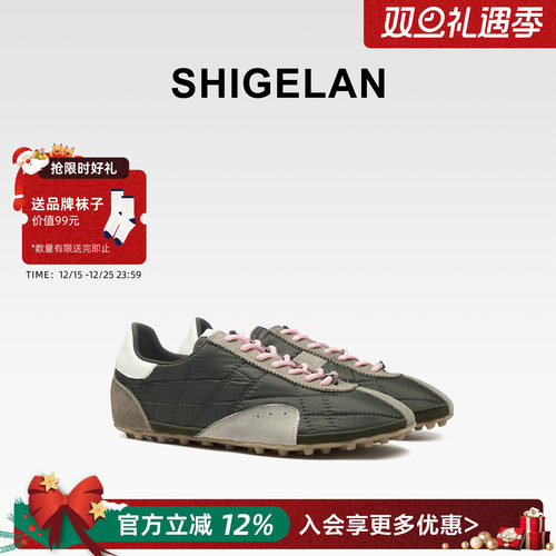 诗歌兰2025新款复古德训鞋女鞋