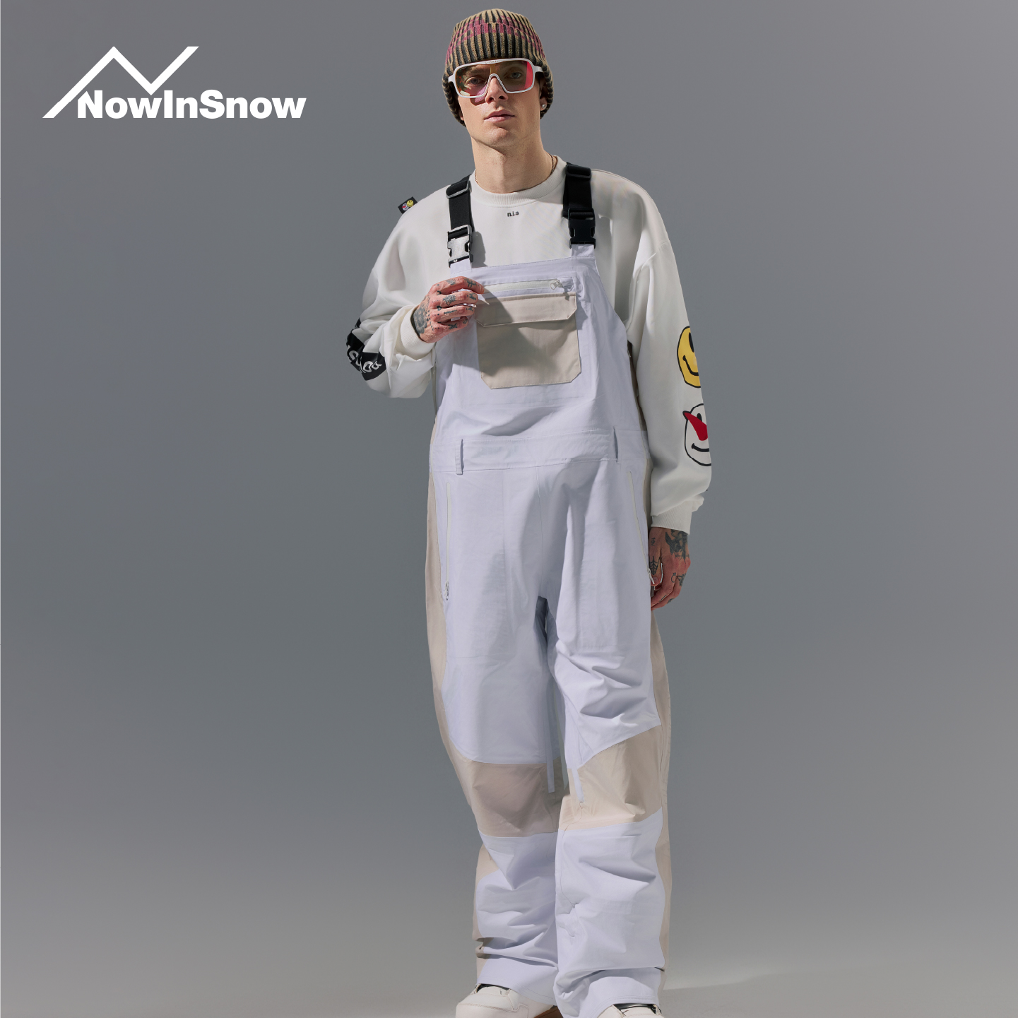 nowinsnow滑雪背带裤男